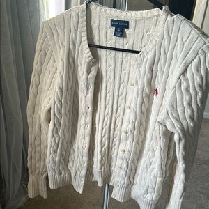 Ralph Lauren Cream Cable Knit Sweater